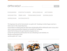 Tablet Screenshot of optikwolf.de